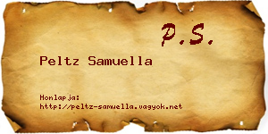 Peltz Samuella névjegykártya